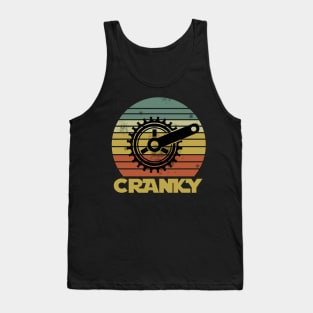 Bicycle Cranky Retro Vintage Gift For Cycling Lovers Tank Top